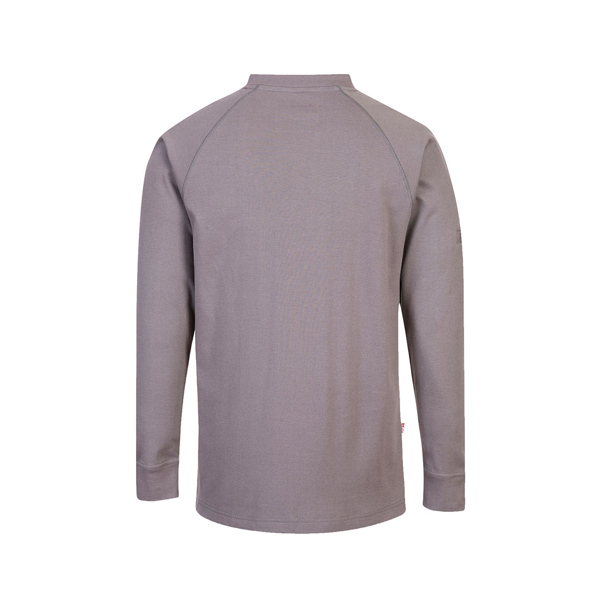 portwest bizflame long sleeve top fr33 grey reverse