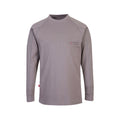 portwest bizflame long sleeve top fr33 grey