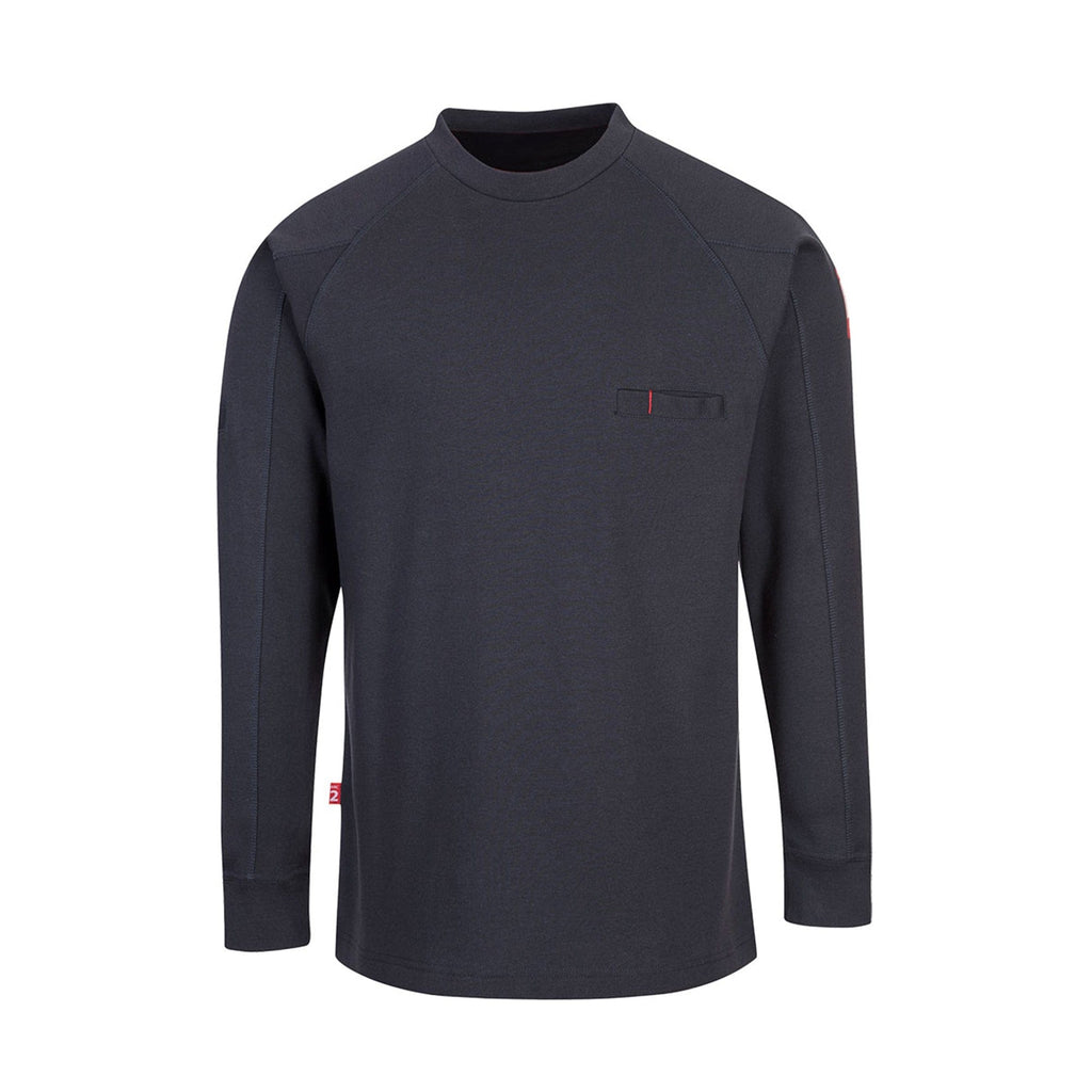 portwest bizflame long sleeve top fr33 navy
