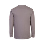 portwest bizflame placket top henley fr32 grey reverse