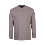 portwest bizflame placket top henley fr32 grey