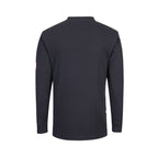 portwest bizflame placket top henley fr32 navy reverse