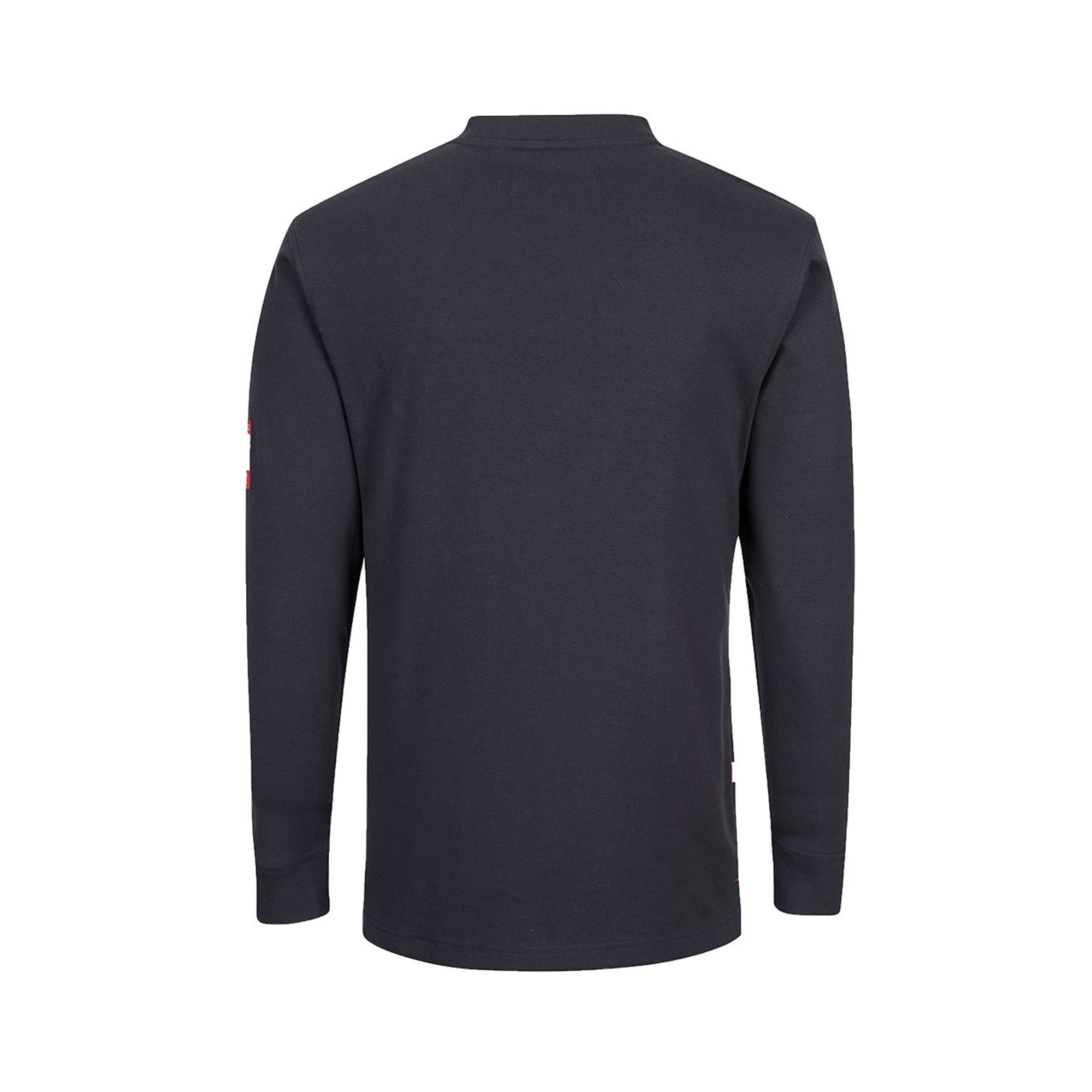 portwest bizflame placket top henley fr32 navy reverse
