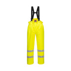 portwest bizflame rain unlined hi vis fr trousers s780