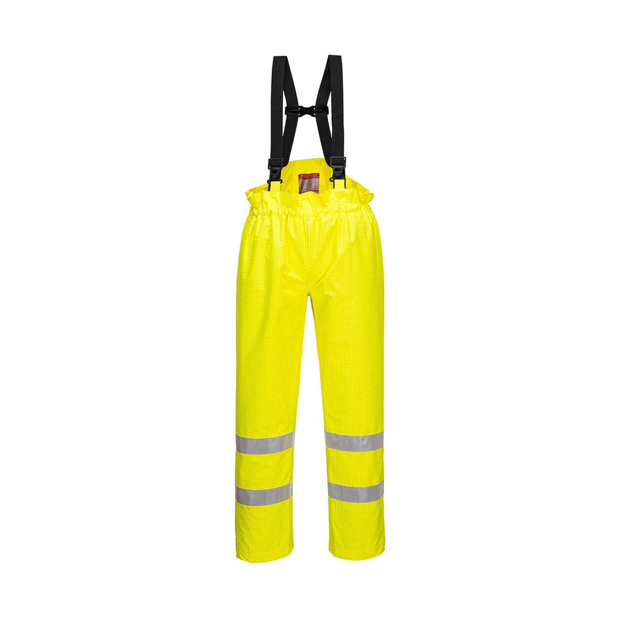 portwest bizflame rain unlined hi vis fr trousers s780