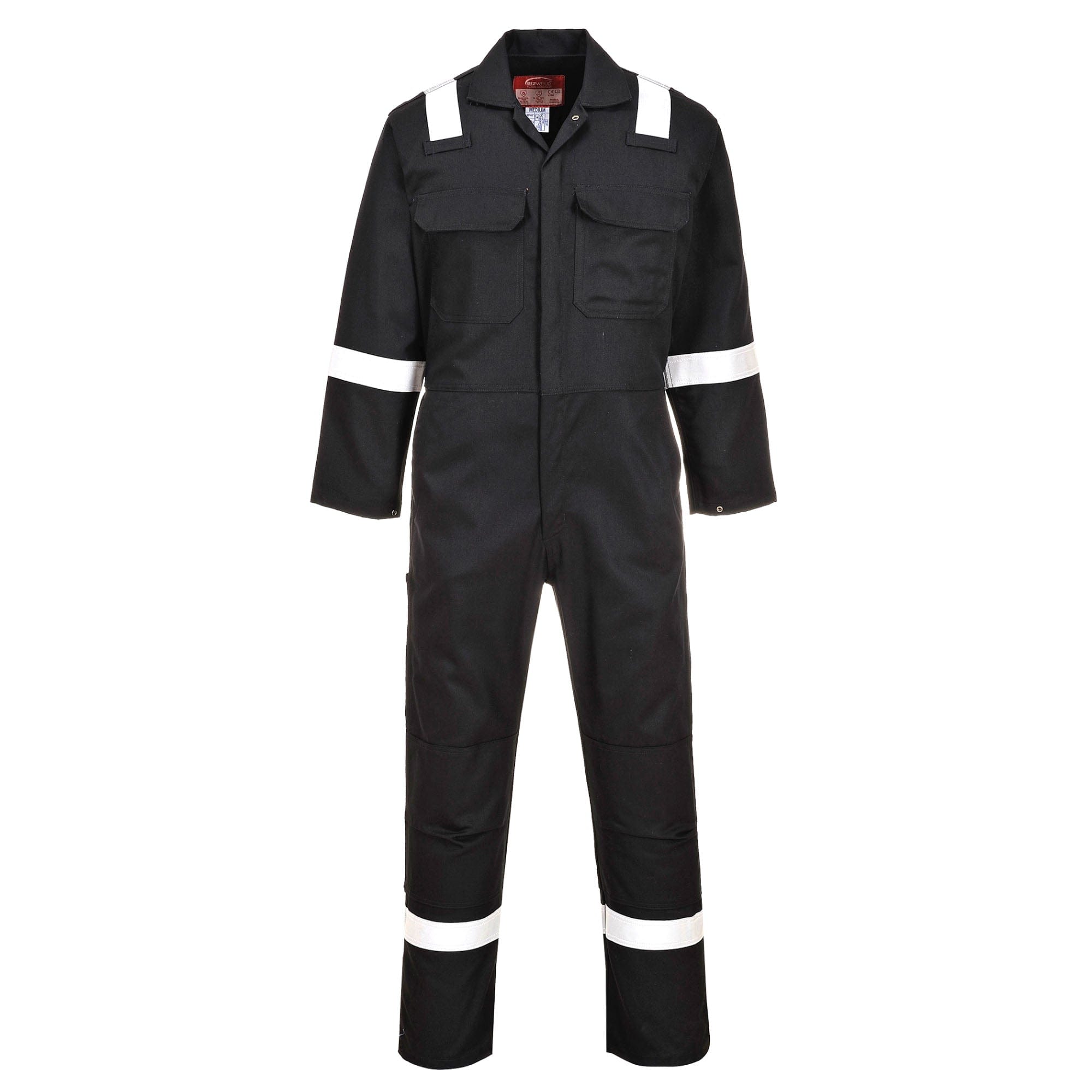 portwest bizweld black iona coverall