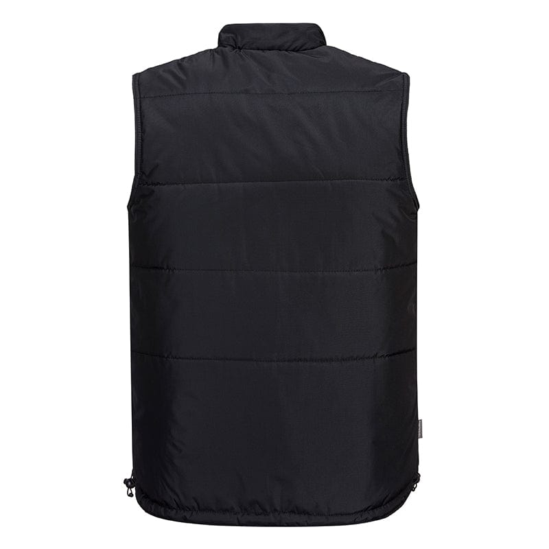 portwest classic body warmer s415 black back padded