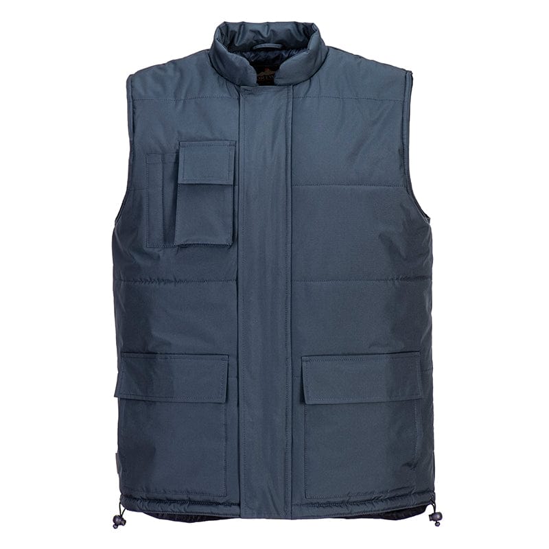 portwest classic body warmer s415 padded front navy
