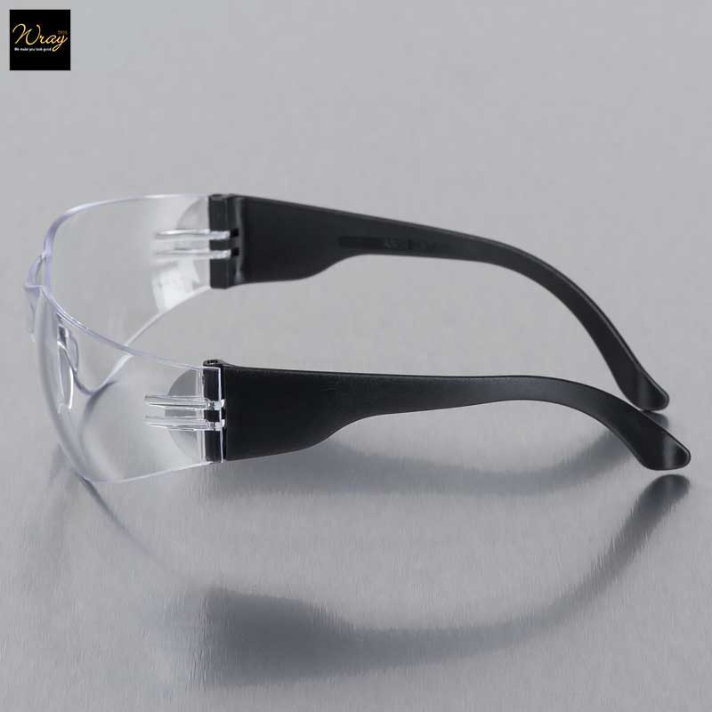 portwest clear wrap around spectacle pw32 side