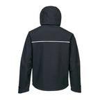 portwest dx4 softshell jacket dx474 black pockets back reflective