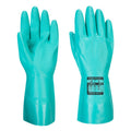 portwest green nitrile gauntlet glove a810 x large