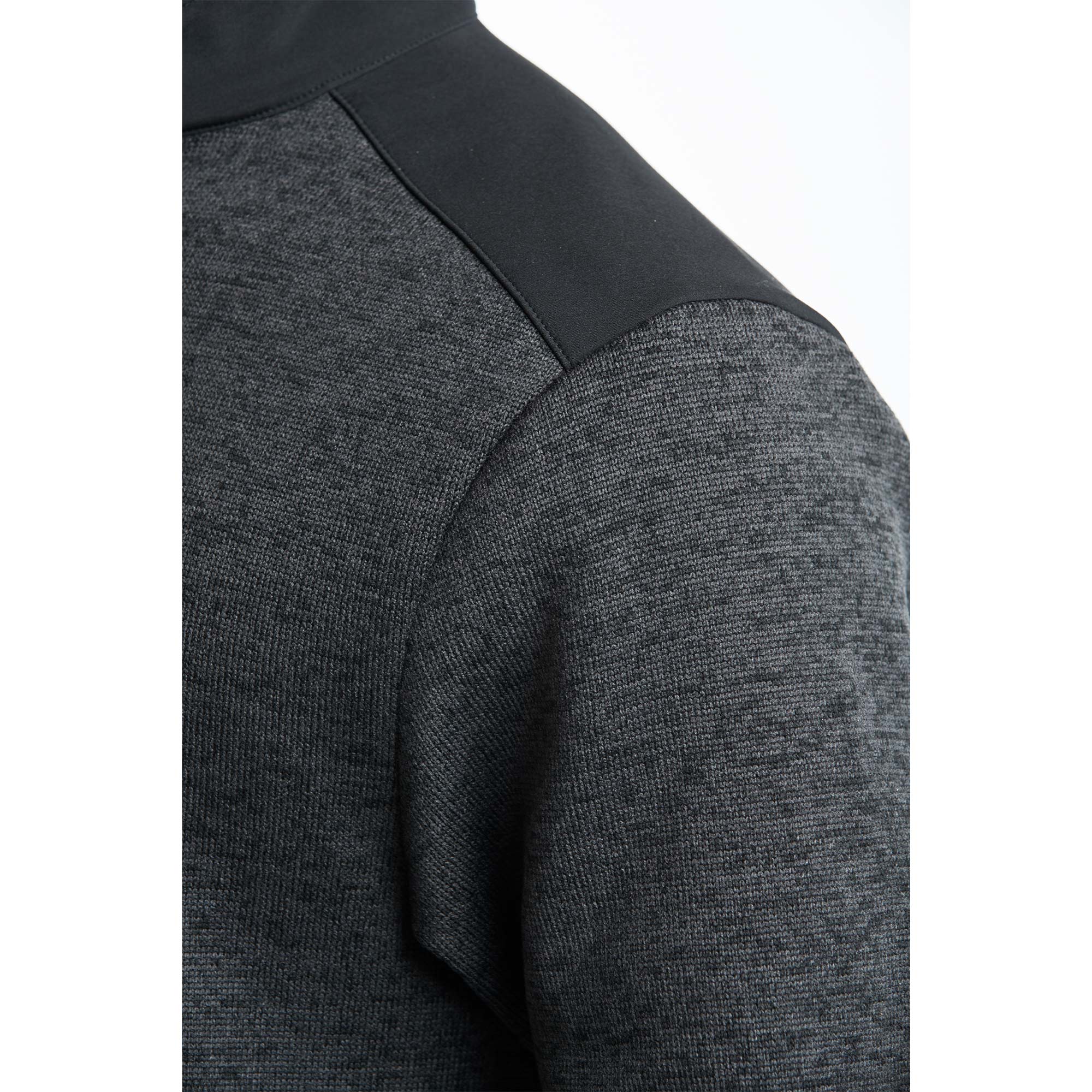 portwest kx3 performence fleece t830 close up edge stitching grey marl