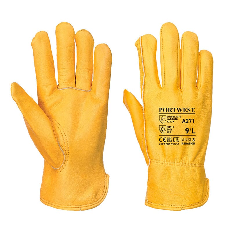 portwest lined driver glove a271