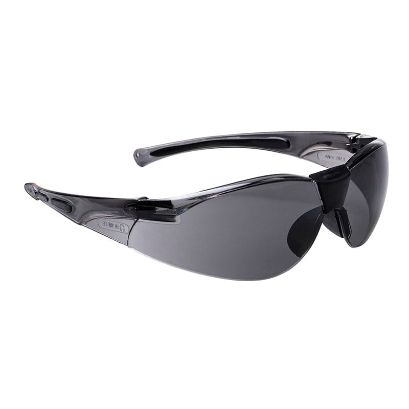 portwest lucent safety spectacle smoke pw39
