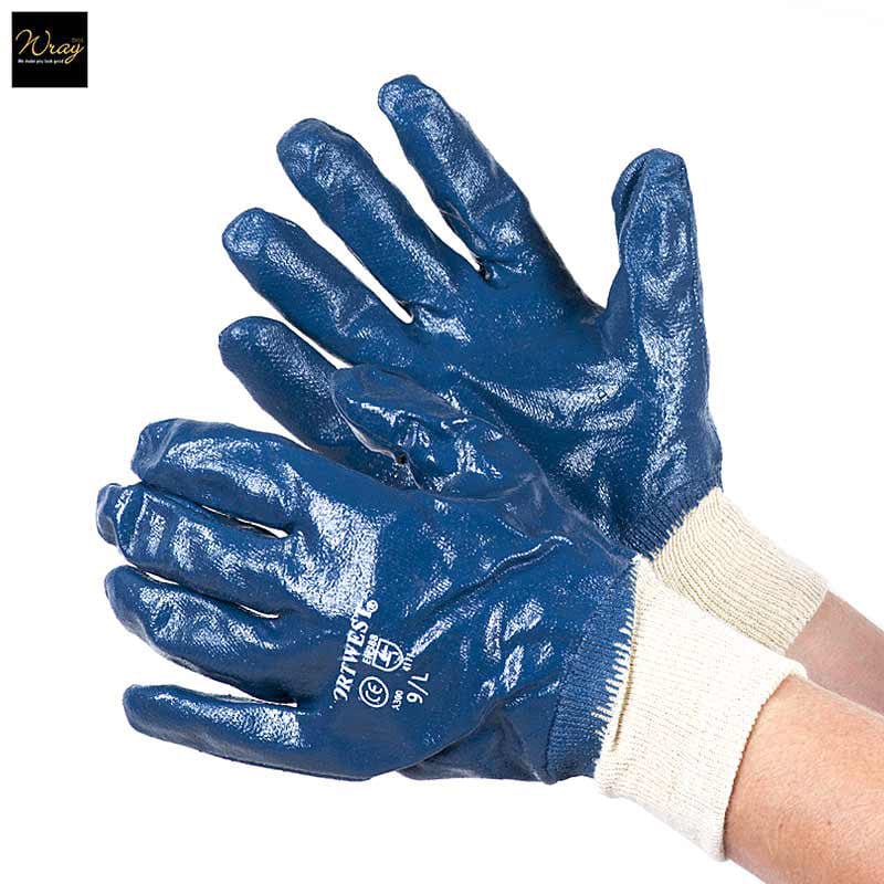portwest nitrile knitwrist glove a300 x large