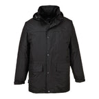portwest oban fleece lined jacket s523 fleece lined concealed hood
