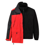 portwest orkney 3 in 1 breathable jacket s532 red fleece industrail outside stylish