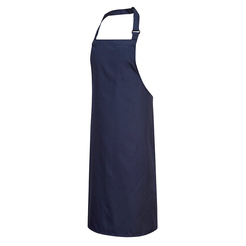 portwest polycotton bib apron s841 navy adjustable
