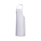 portwest polycotton bib apron s841 white lightweight adjustable strap