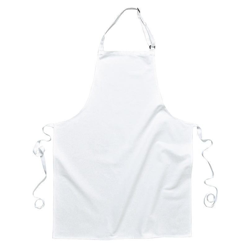 portwest polycotton bib apron s841 white lightweight