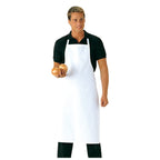 portwest polycotton bib apron s841 white model waiter