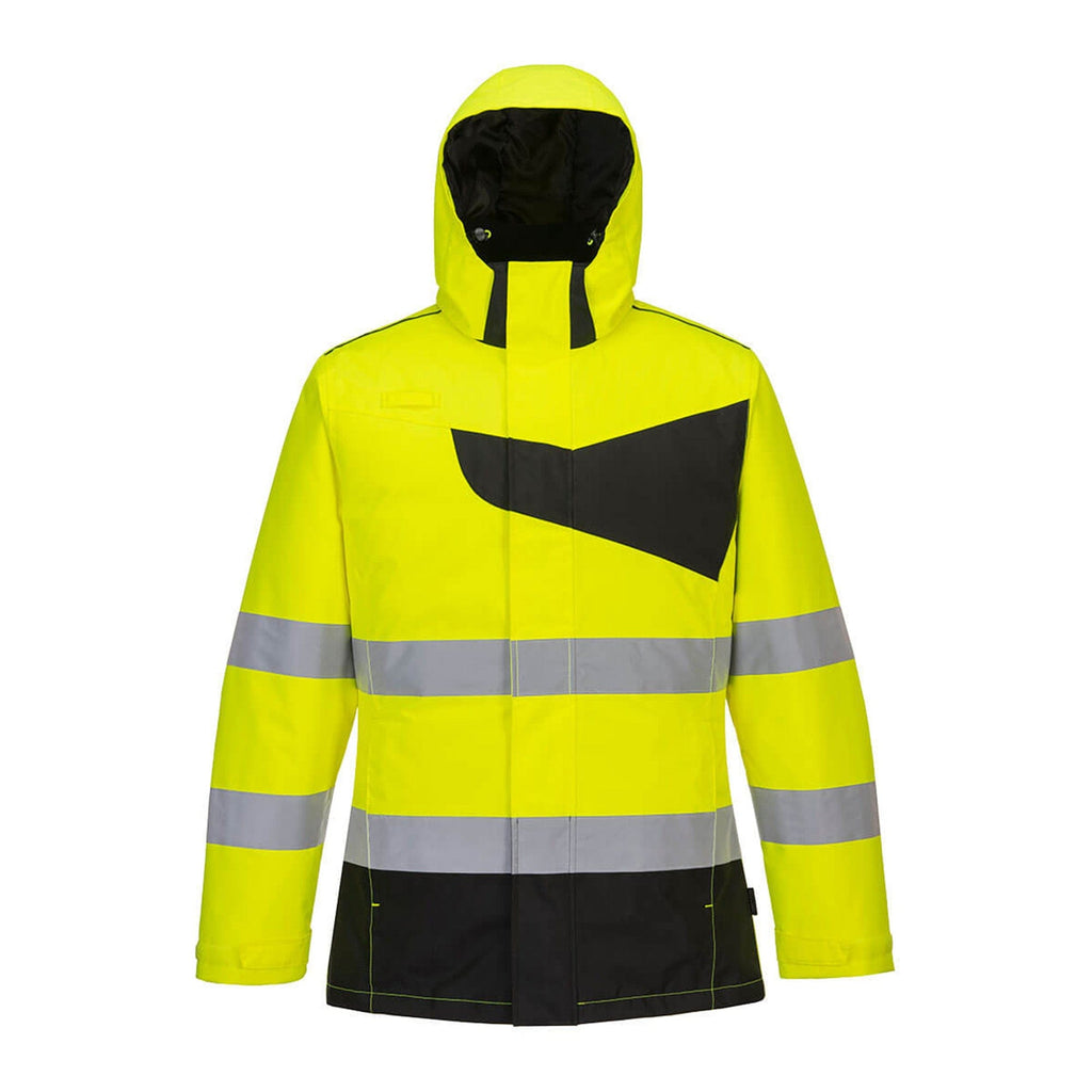 Portwest PW2 Hi Vis Winter Jacket PW261 Yellow/Black
