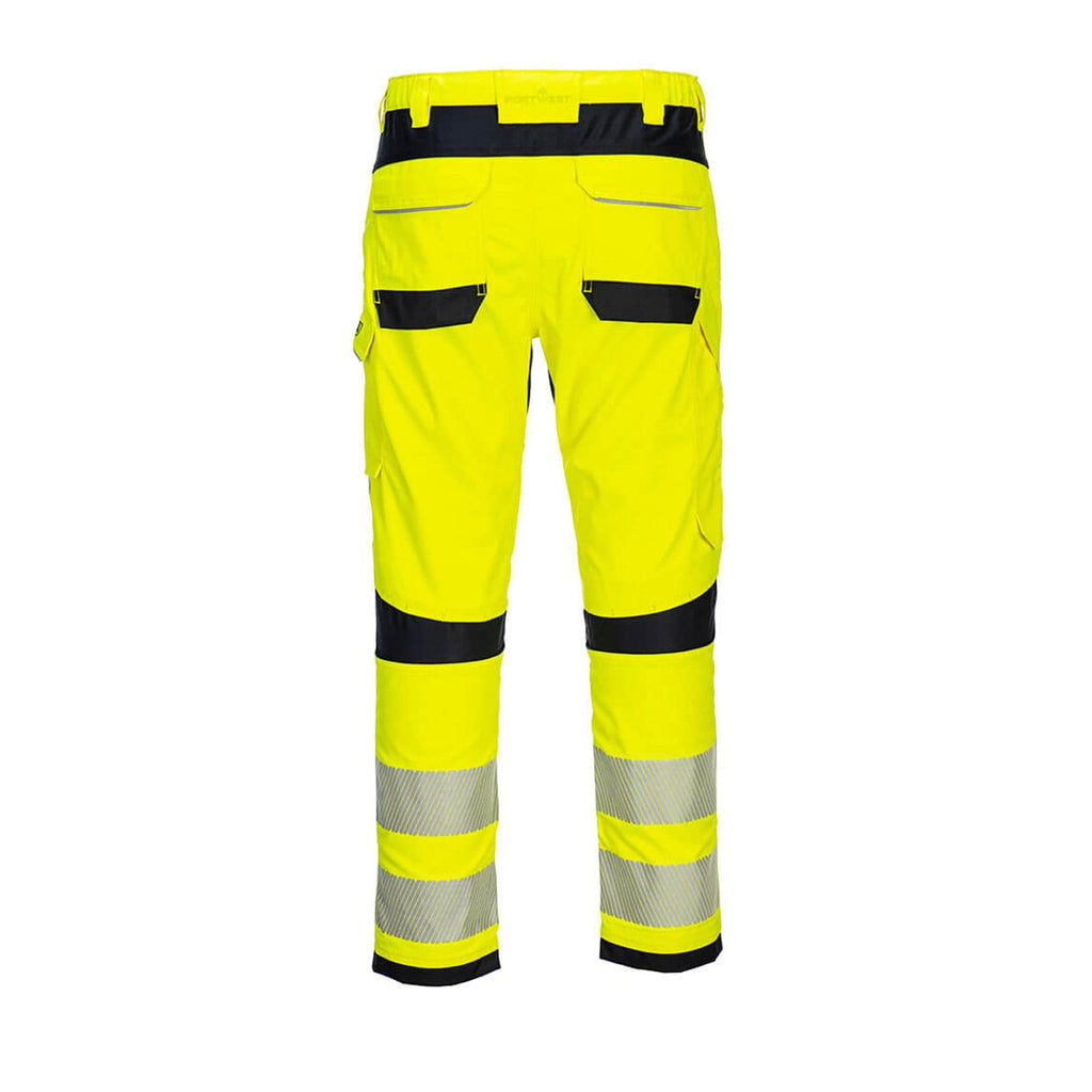 Portwest PW3 Flame Resistant Hi Vis Work Trousers FR406 Reverse