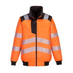 portwest pw3 hi vis 3 in 1 pilot jacket pw302 orange