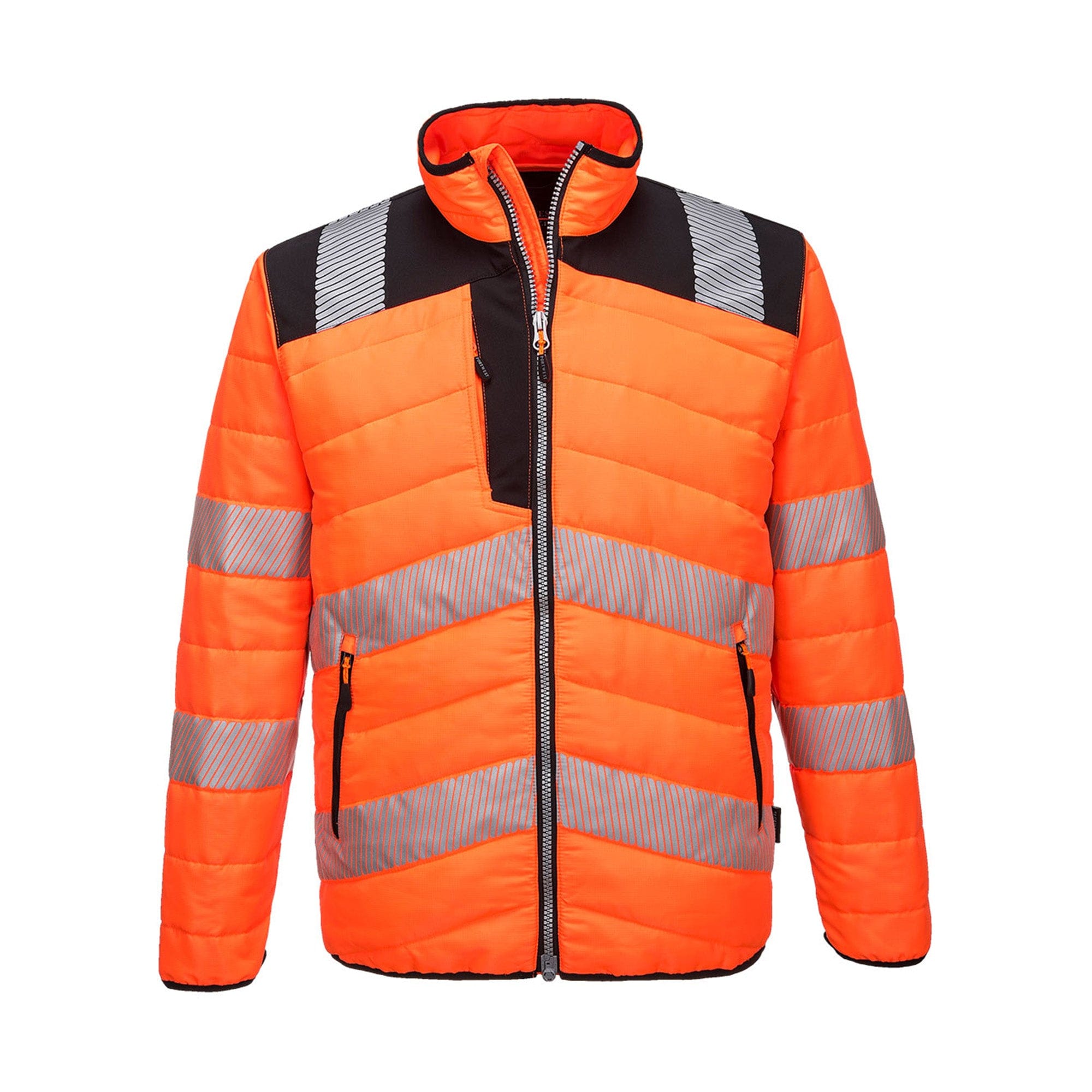Portwest PW3 Hi-Vis Baffle Jacket PW371 Orange/Black