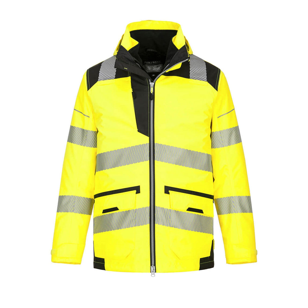 Portwest PW3 Hi-Vis Breathable 5-in-1 Jacket PW367 Yellow/Black