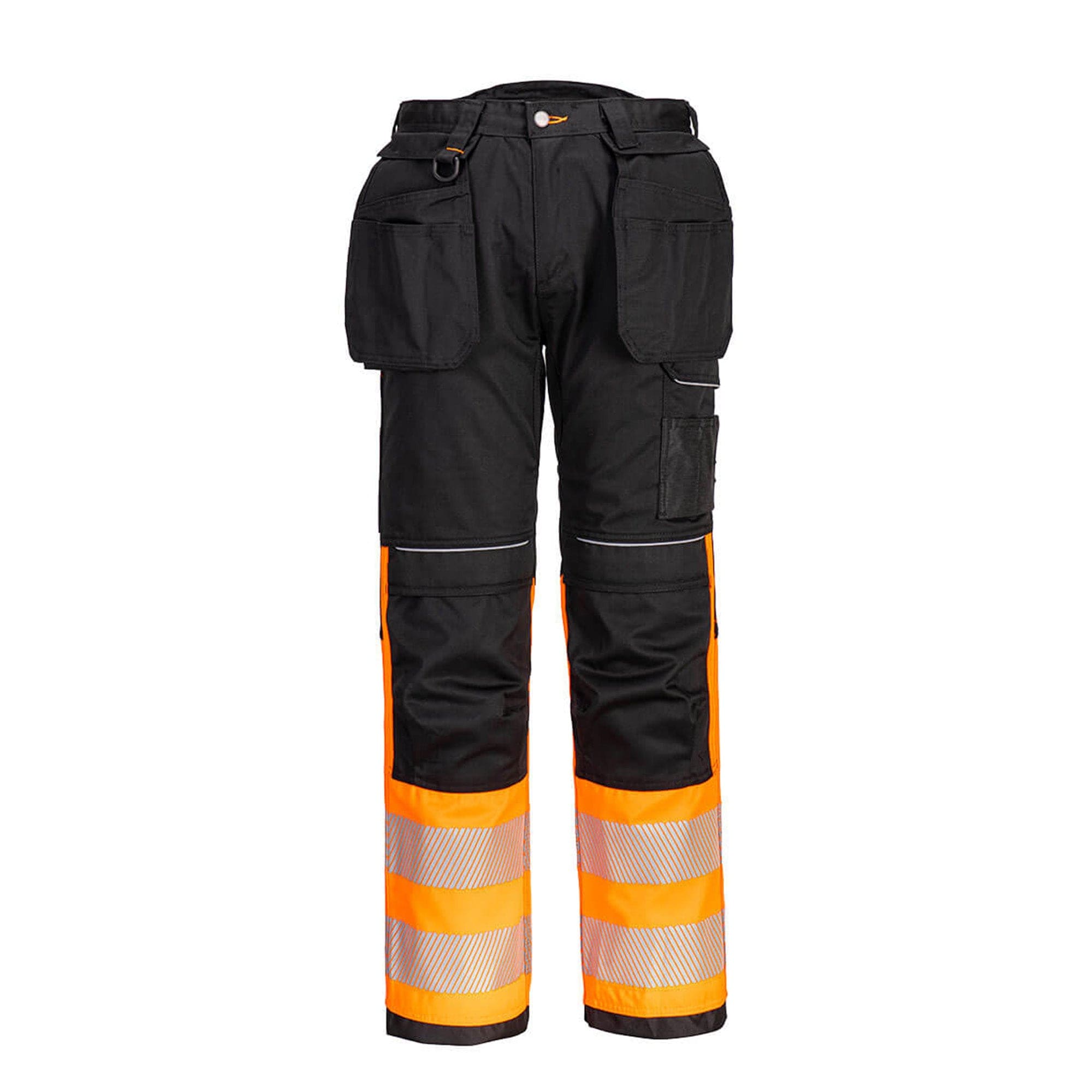 Portwest PW3 Hi Vis Class 1 Holster Pocket Trousers PW307 Orange