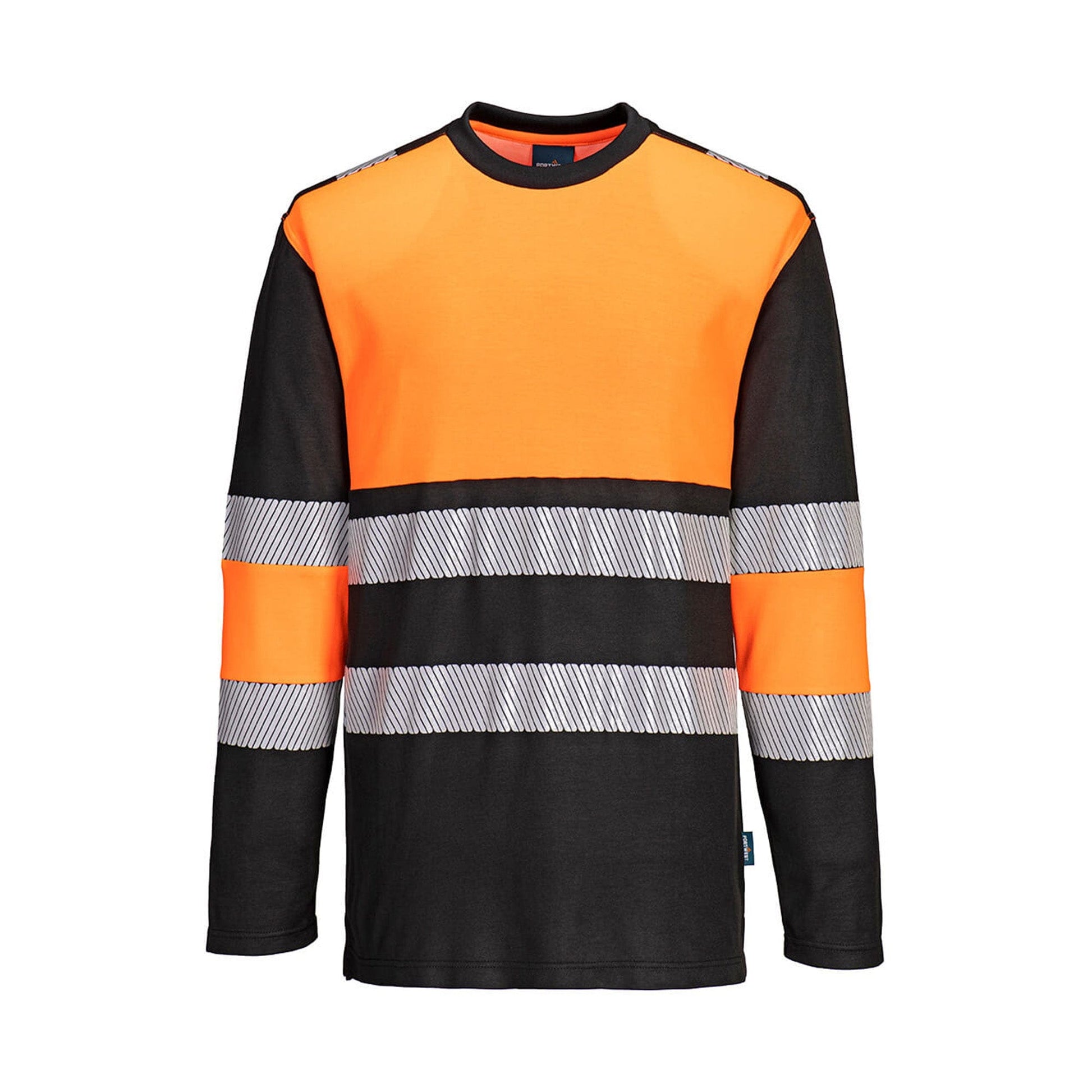 Portwest PW3 Hi Vis Cotton Comfort Class 1 Long-Sleeve T-Shirt PW312 Orange