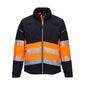 Portwest PW3 Hi Vis Softshell (3L) PW375 Black/Orange
