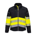 Portwest PW3 Hi Vis Softshell (3L) PW375 Black/Yellow