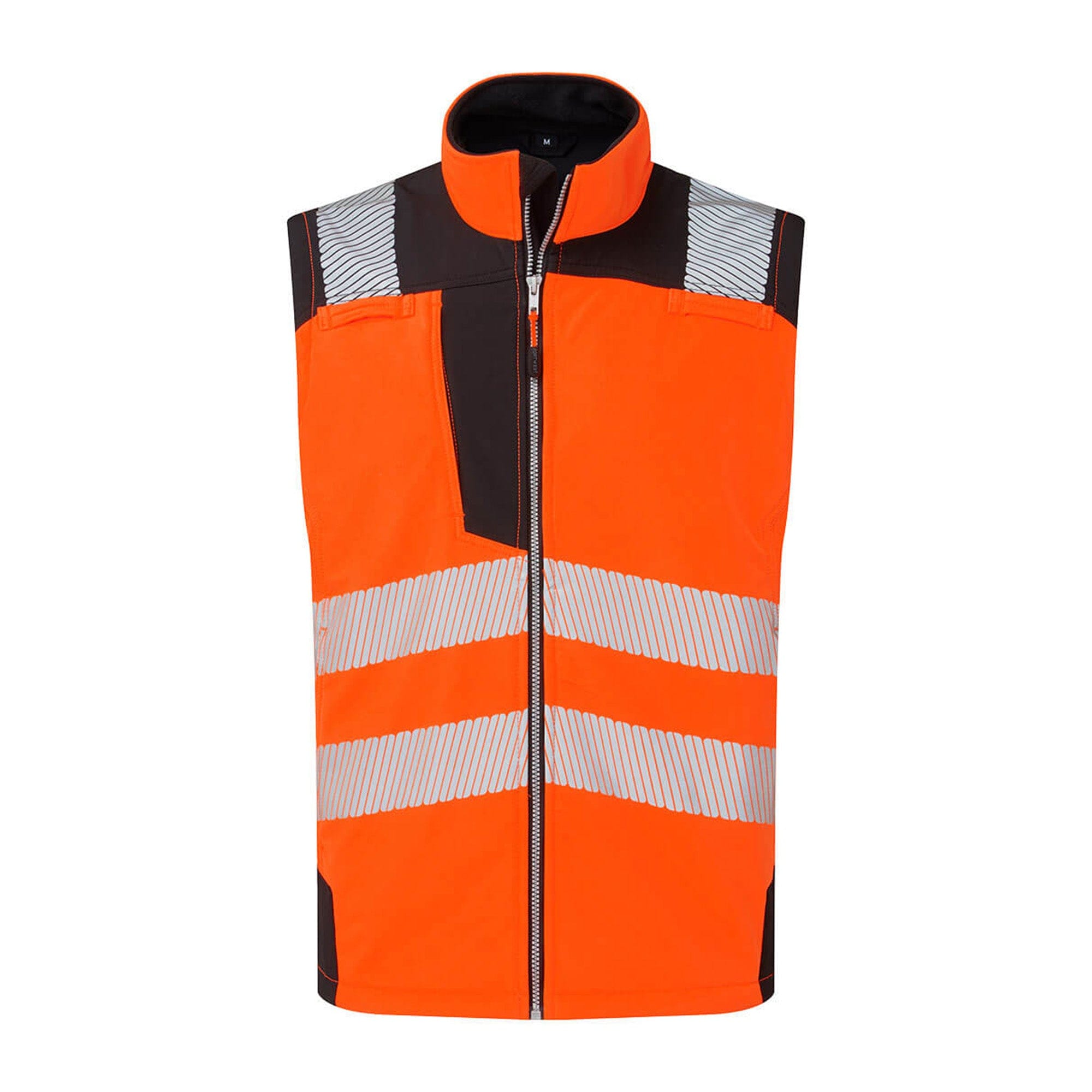 Portwest PW3 Hi Vis Softshell Gilet PW325 Orange/Black