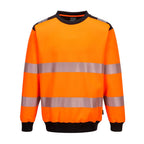 Portwest PW3 Hi Vis Sweatshirt PW379 Orange/Black