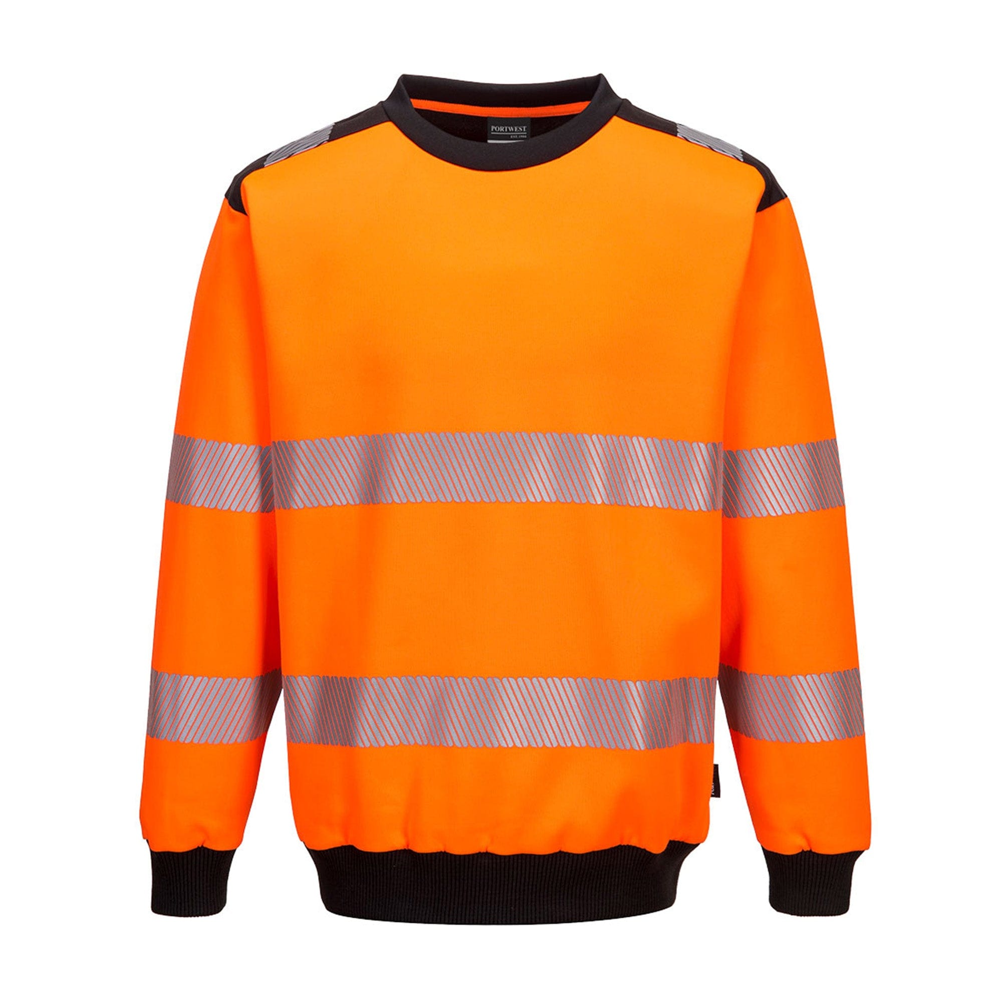 Portwest PW3 Hi Vis Sweatshirt PW379 Orange/Black