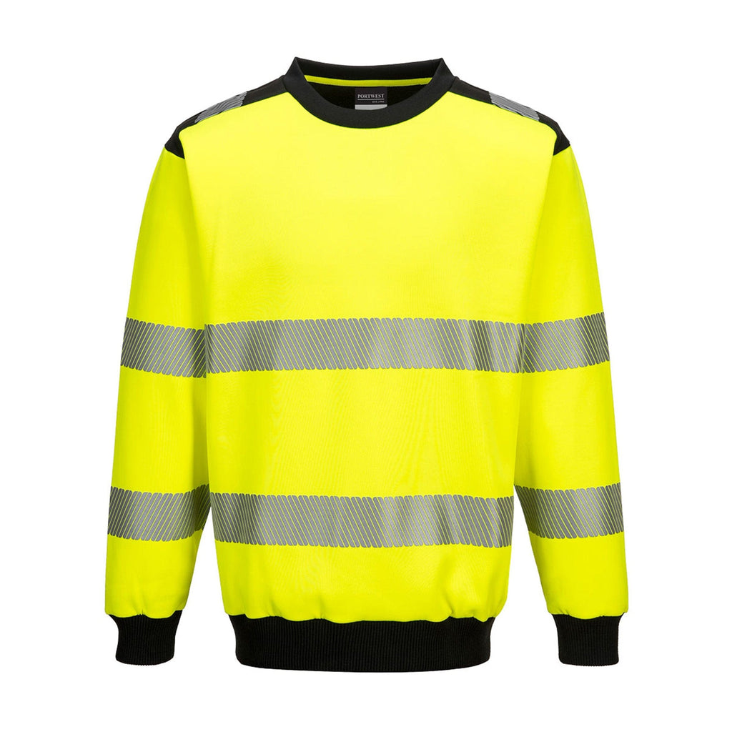 Portwest PW3 Hi Vis Sweatshirt PW379 Yellow/Black