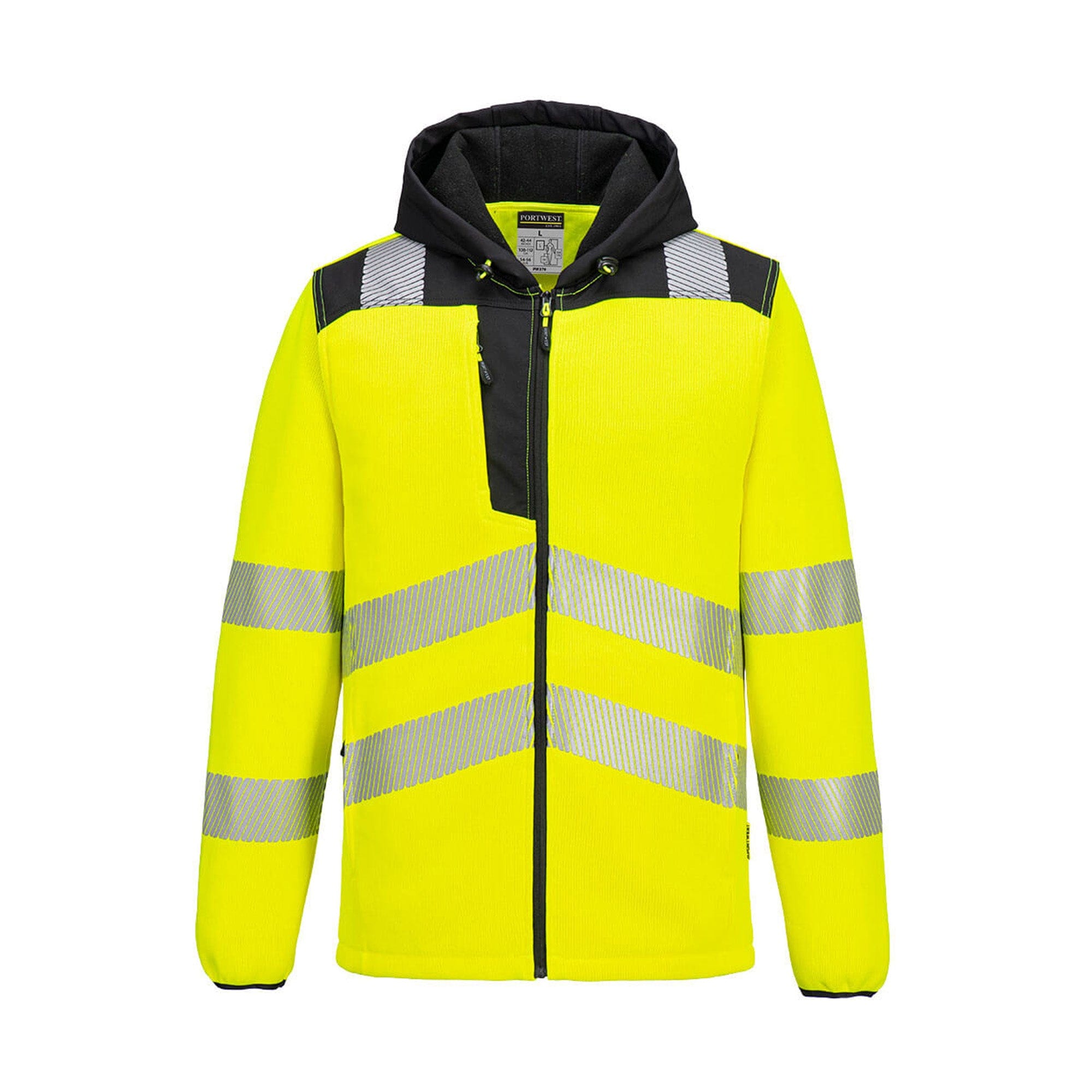 Portwest PW3 Hi Vis Technical Fleece PW335 Yellow/Black