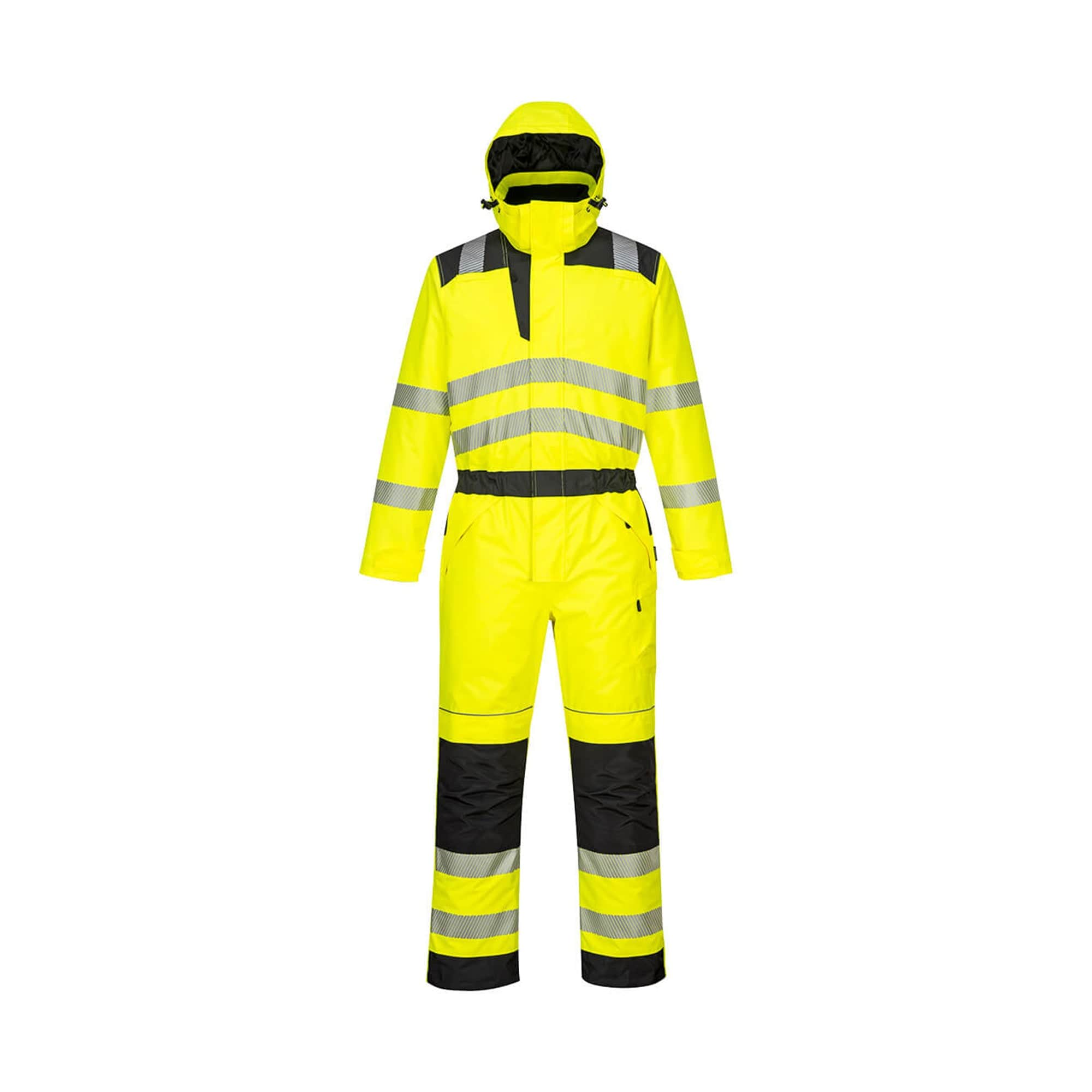 portwest pw3 hi vis winter coverall pw352 yellow