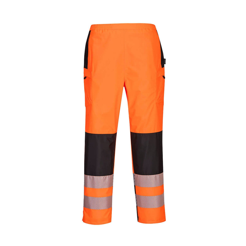 Portwest PW3 Hi-Vis Women's Rain Trousers PW386 Orange/Black