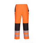 Portwest PW3 Hi-Vis Women's Rain Trousers PW386 Orange/Black