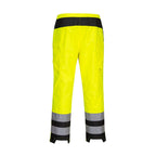 Portwest PW3 Hi-Vis Women's Rain Trousers PW386 Yellow/Black rear