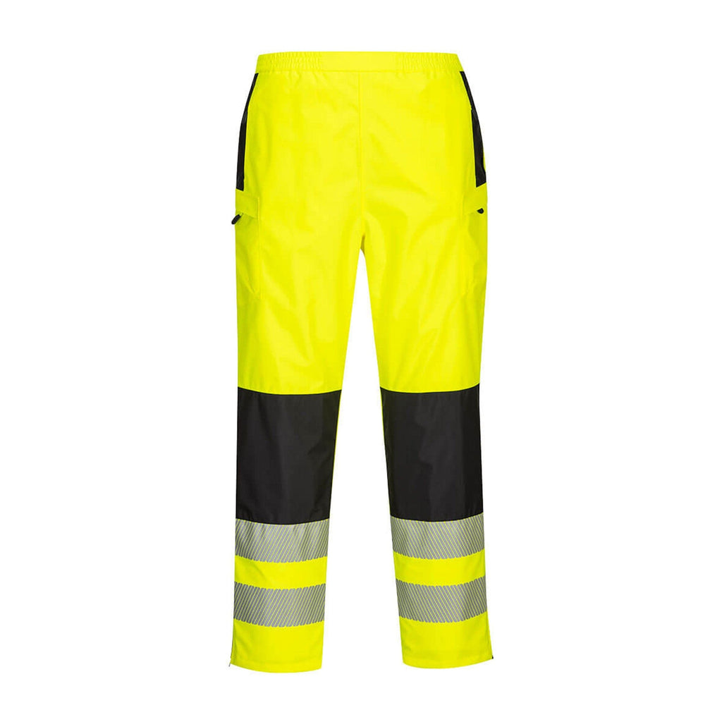 Portwest PW3 Hi-Vis Women's Rain Trousers PW386 Yellow/Black