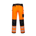 portwest pw3 hi vis womens stretch work trousers pw385 orange