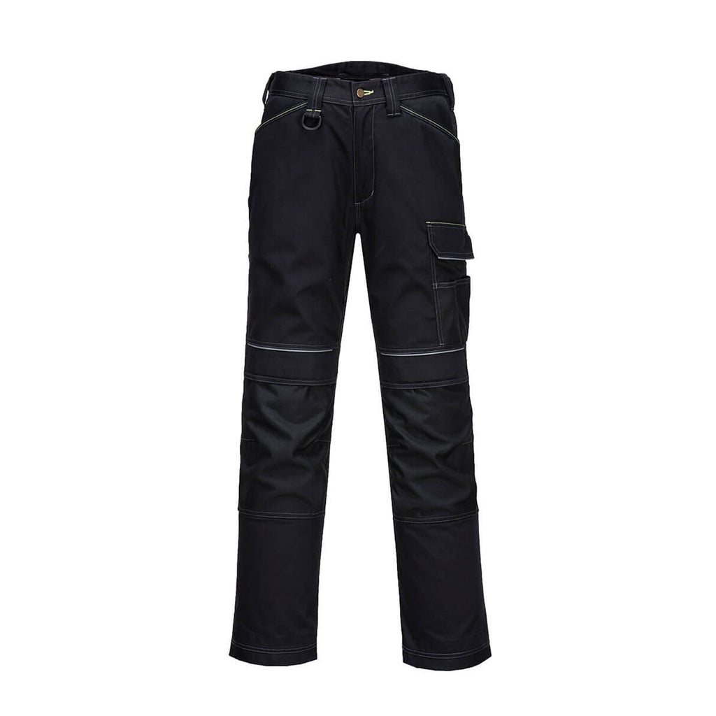 portwest pw3 lightweight stretch trousers pw304 black