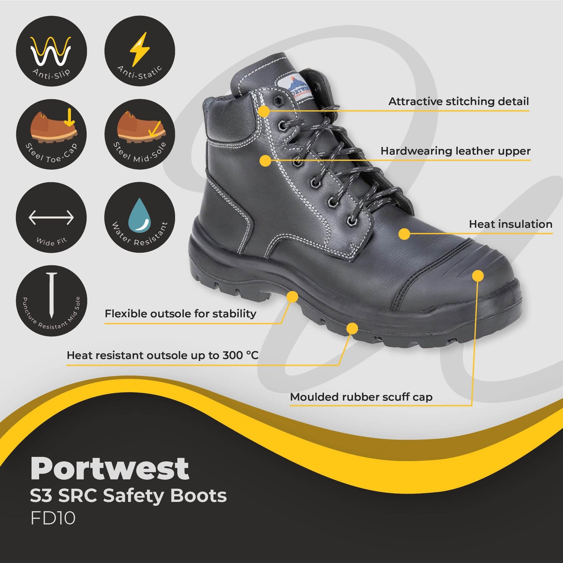 portwest safety boots s3 src fd10 dd024 05