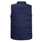portwest shetland body warmer s414 navy back industrial padded