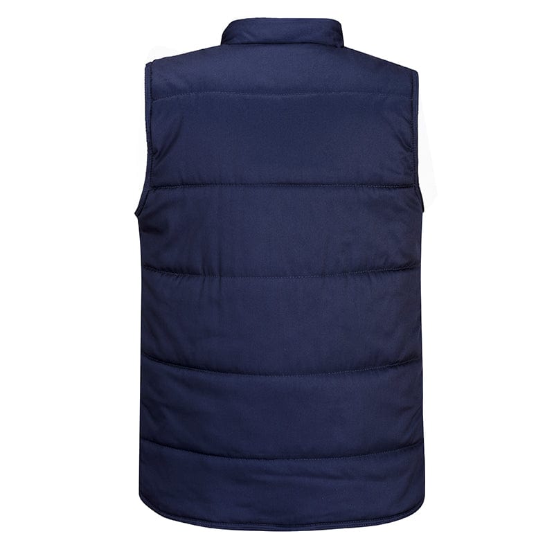 portwest shetland body warmer s414 navy back industrial padded