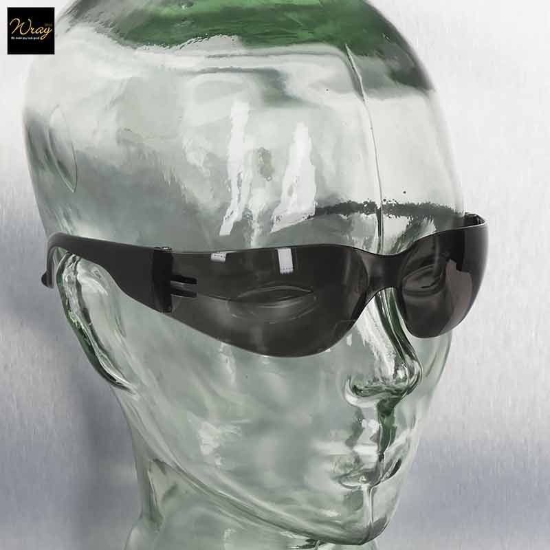 portwest smoked lens wrap around spectacle pw32 model